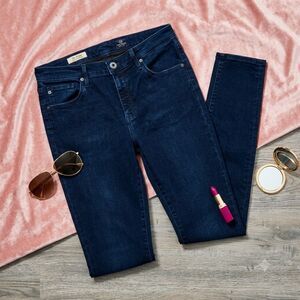 AG Adriano Goldschmied The Prima Mid-Rise Cigarette Jeans Deep Indigo Sz 30